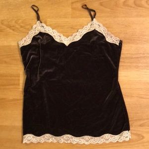 Ann Taylor Loft gorgeous velvet and lace cami
